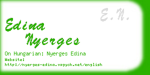 edina nyerges business card